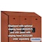 Salsbury Industries Wardrobe Locker, 45" W, 24" D, 76" H, (3) Wide, (6) Openings, Cherry 22364CHE - alternate 4